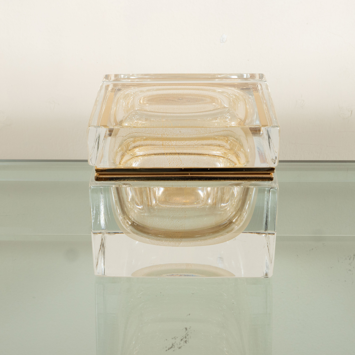 Square Murano glass box | Boxes | John Salibello