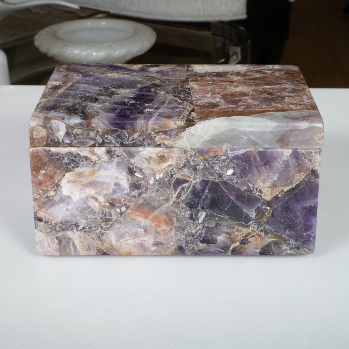 Rectangular purple marble box | Boxes | John Salibello