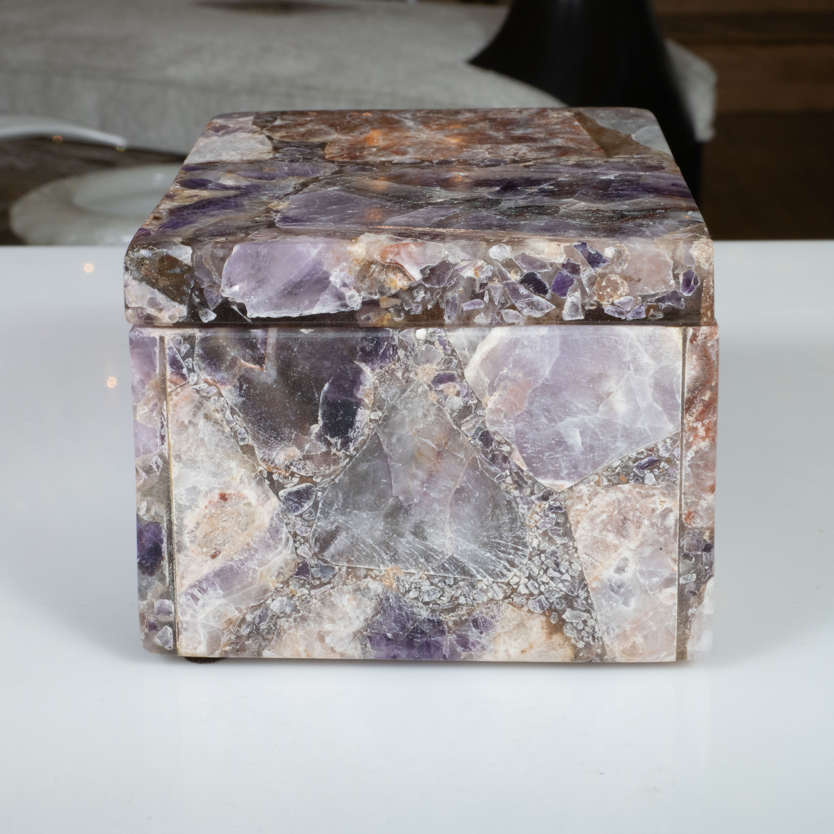 Rectangular purple marble box | Boxes | John Salibello
