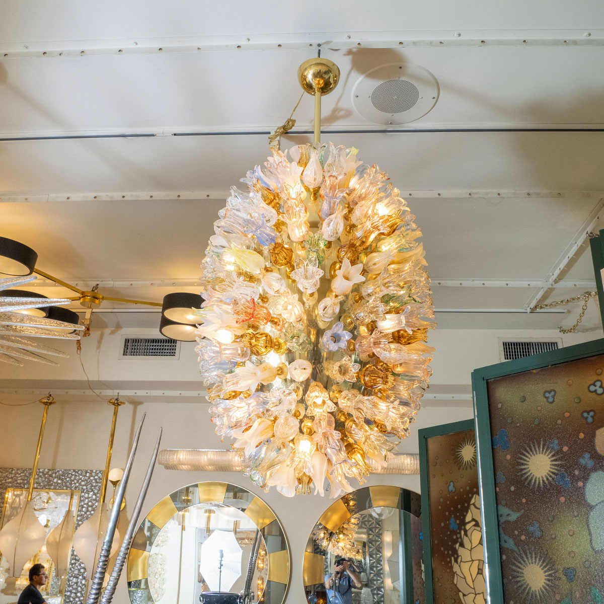 Ovoid monumental floral fixture | Chandeliers & Pendants | John Salibello