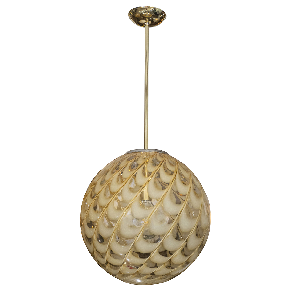 Spherical Fixure Spherical glass pendant fixture | Chandeliers & Pendants | John Salibello