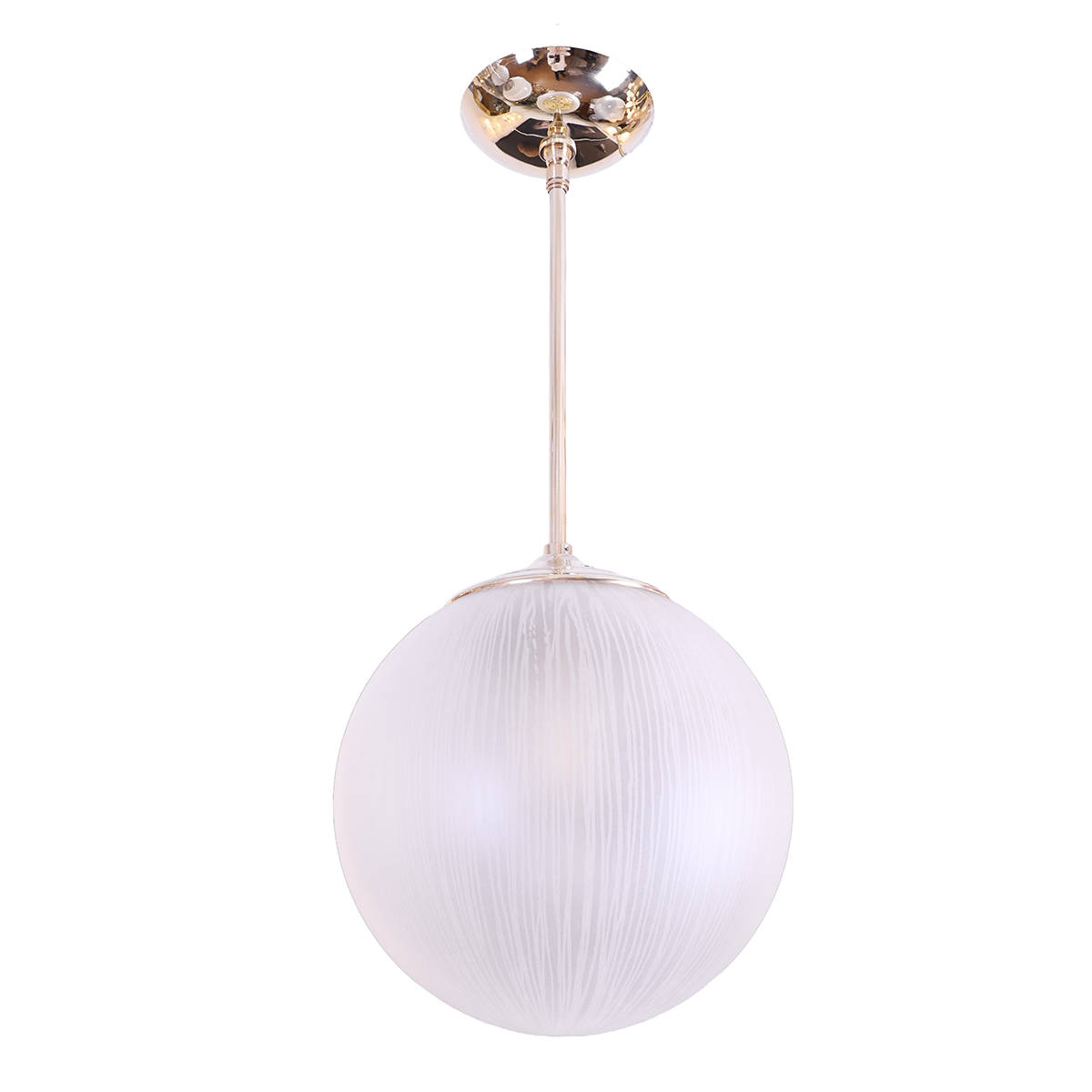 Spherical Fixure Pendant ceiling fixture with spherical glass shade | Chandeliers ...