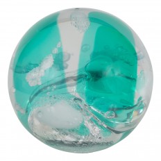 Spherical clear resin sculpture 