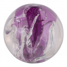 Spherical Clear Resin Sculpture