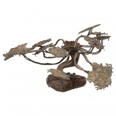 Mixed metal tree sculpture 