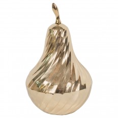 Decorative brass pear form box