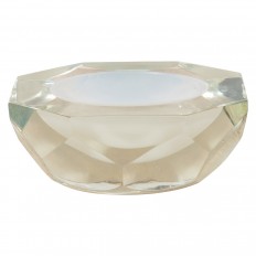 Petite sommerso glass facet cut bowl
