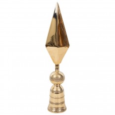 Brass spear form objet d' art
