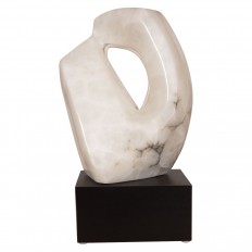 Modern illuminated marble sculpture