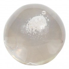 Spherical clear resin sculpture 