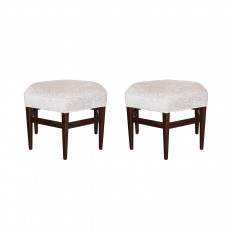 Pair of wood octagonal benches