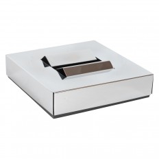 Square nickel sculptural box