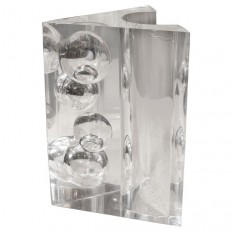 Wedge Shaped Lucite Sculpture