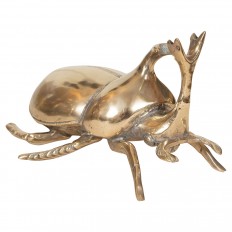 Brass beetle sculpture 