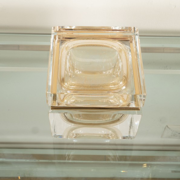 Square Murano glass box | Boxes | John Salibello