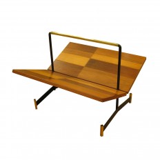 Mixed wood modernist magazine rack