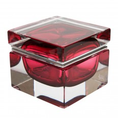 Square Murano glass box