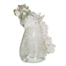 Glass Horse Head Sculpture