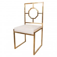 Decorative brass chair 