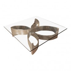 Monumental steel coffee table
