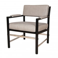 Single wood frame armchair