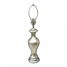 Single crackle finish mercury glass lamp