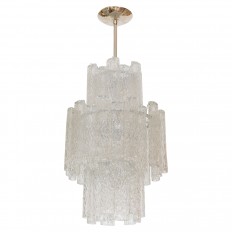 Nickel pendant fixture featuring tubular elements 