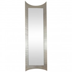Curved etched aluminum mirror 