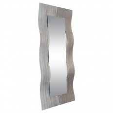 Etched undulating aluminum mirror