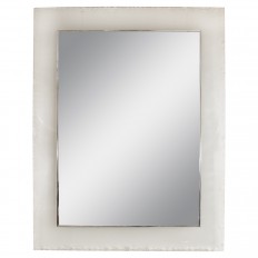 Beveled floating glass surround mirror