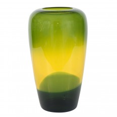 Green Murano glass vase