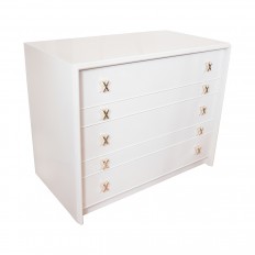 Pair of lacquered wood chests of drawers