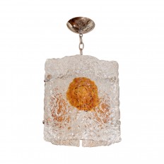 Ice-Inspired Murano Glass Pendant