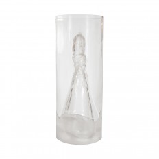 Cylindrical lucite sculpture