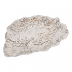 Aluminum leaf form bowl