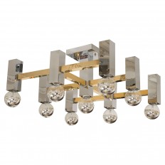 Mixed metal flush mount