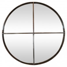 Circular quartered mirror
